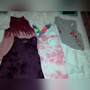 American Eagle medium shirts 6 lot